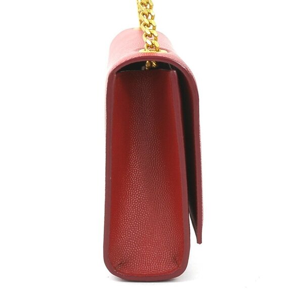 SAINT LAURENT Red Leather Shoulder Bag - Picture 2 of 5